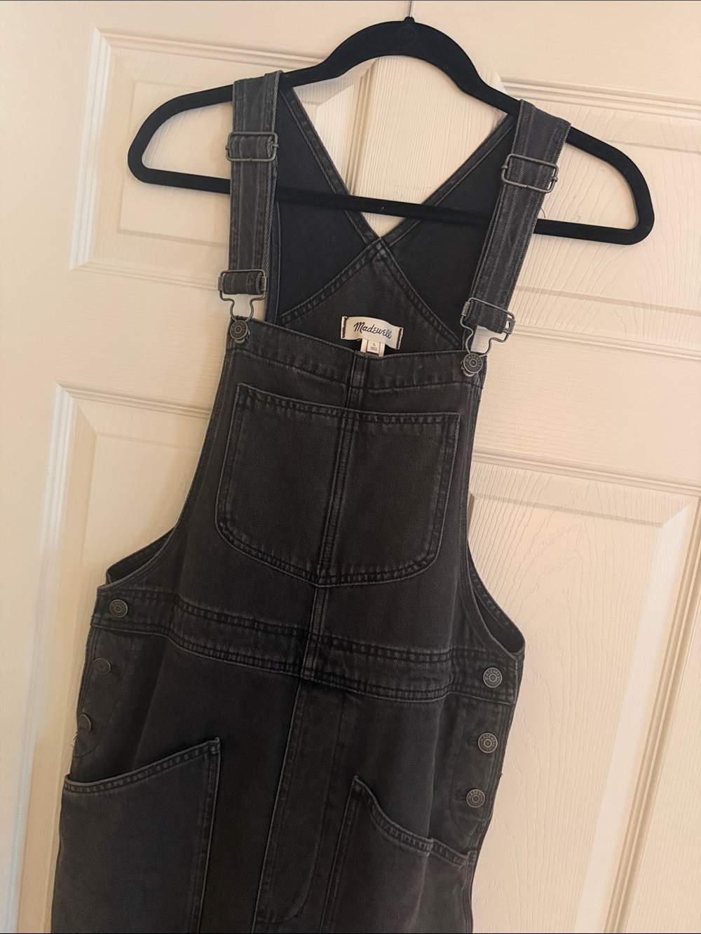 Madewell black overalls